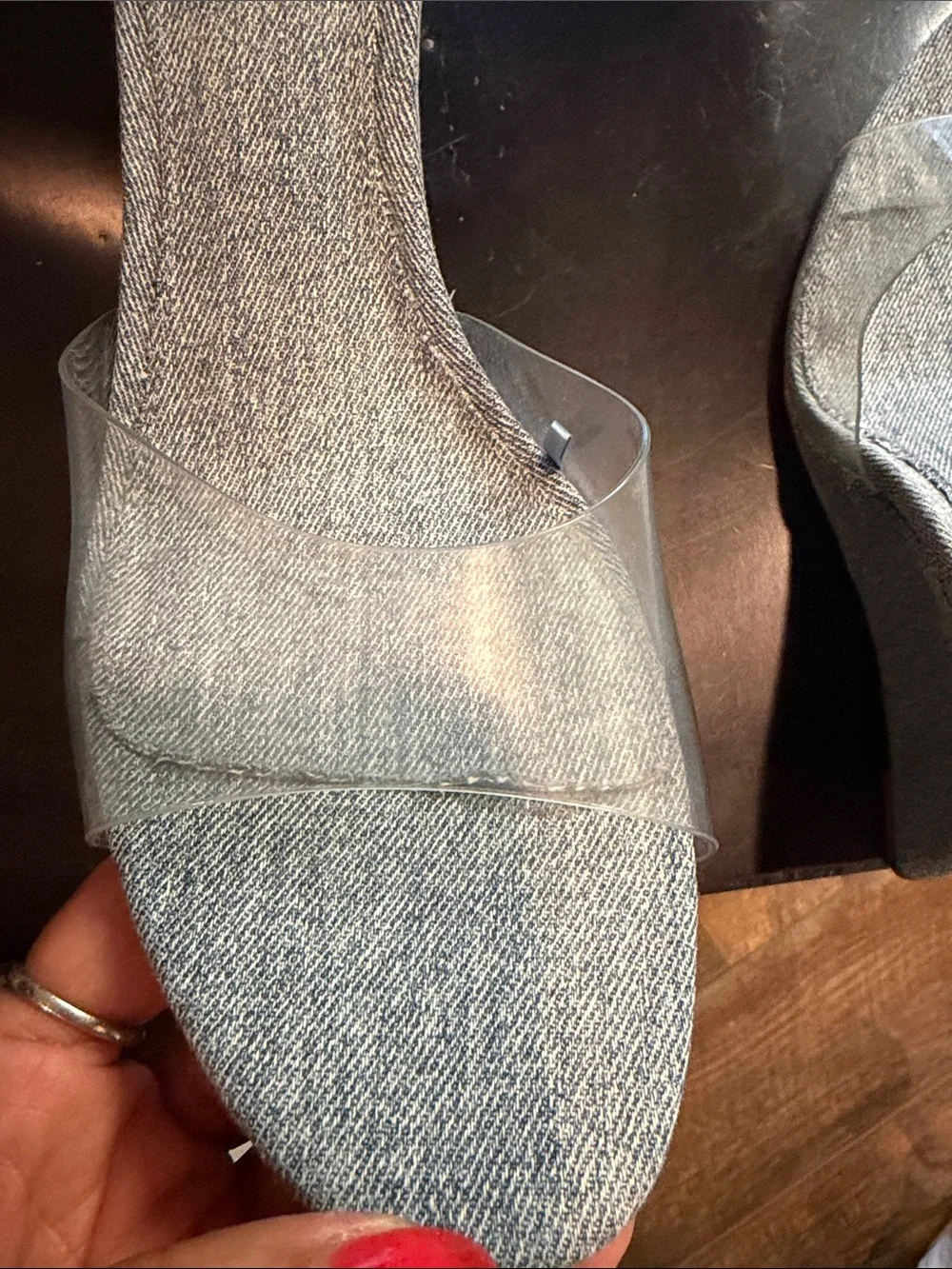 Mango Vinyl Cowgirl Sandals